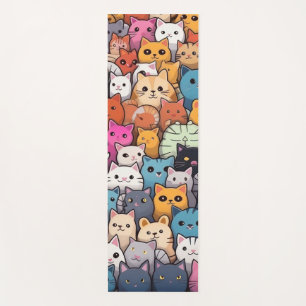 Feline Fantasy: Schattigee anime Cats Galore Yogamat