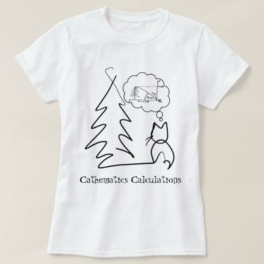 Feline Feesten: Hilarisch Kerst Kat T-shirt (Design voorkant)