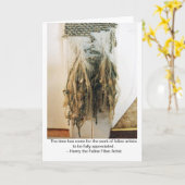 Feline Fiber Art Note Kaart (Gele Bloem)