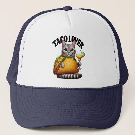 Feline Fiesta: Taco Cat Trucker Pet (Voorkant)