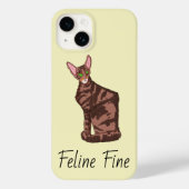 Feline Fine Case-Mate iPhone Case (Achterkant)