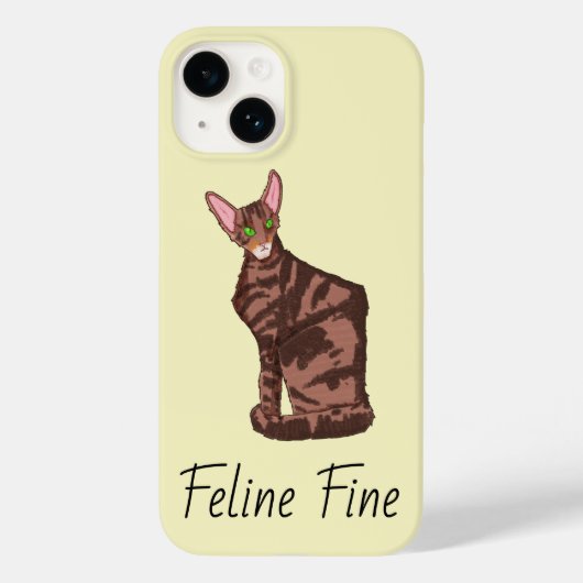 Feline Fine Case-Mate iPhone Case (Achterkant)