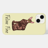 Feline Fine Case-Mate iPhone Case (Achterkant (horizontaal))