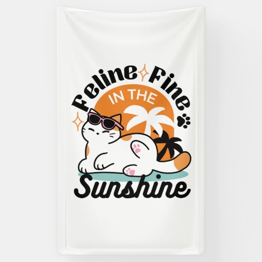 Feline Fine In The Sunshine beroemd gemaakt door R Spandoek (Verticaal)