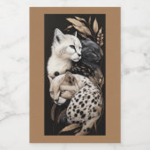 FELINE FINESSE #1 VOEDSELCONTAINER ETIKET (Enkel label)