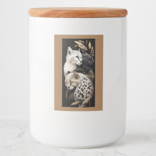 FELINE FINESSE #1 VOEDSELCONTAINER ETIKET