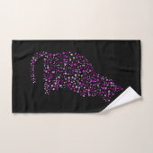 Feline Footprint Art Bad Handdoek (Handdoek)
