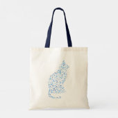 Feline Footprint Art Tote Bag (Achterkant)