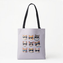 Feline Frenzy-Cat Theme Casual Tas
