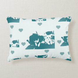 Feline Friends. Adorable Kitten Duo. Accent Kussen