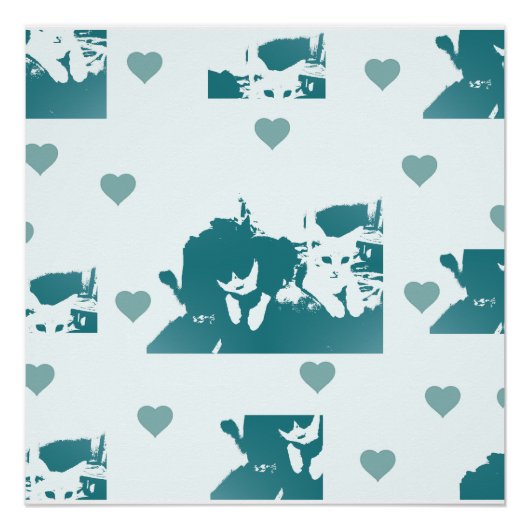 Feline Friends. Adorable Kitten Duo. Perfect Poster (Voorkant)