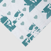 Feline Friends. Adorable Kitten Duo. Tissuepapier (Detail)