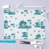 Feline Friends. Adorable Kitten Duo. Tissuepapier (Craft)