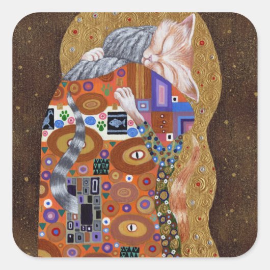 Feline Fulfilment 2011 Vierkante Sticker (Voorkant)