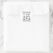 Feline Fun Cat Functionele Ergotherapie OT Ronde Sticker (Tas)