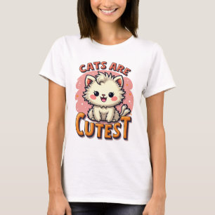 Feline Fun Forever-Cat T-shirt