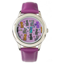 Feline Fun Horloge