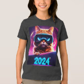 Feline Future: 2024 VR Vision T-shirt (Voorkant)
