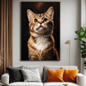 Feline Gaze Canvas Afdruk