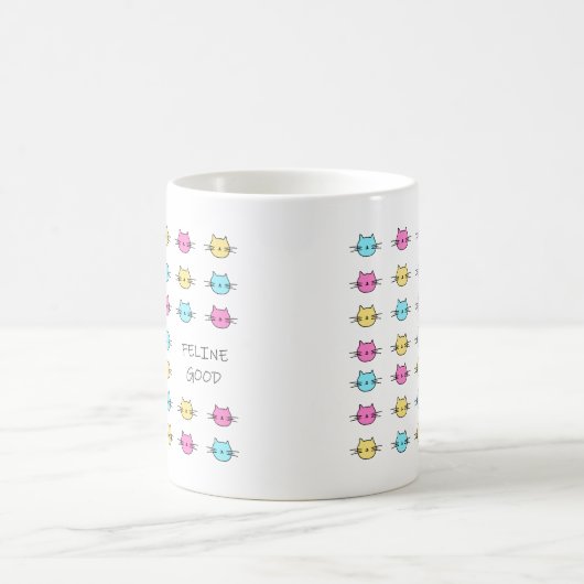 Feline Good Rainbow Cat Mug (Centre)