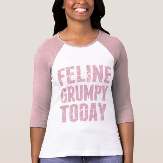 Feline Grumpy Today T-shirt (Voorkant)