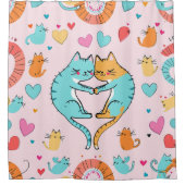 Feline Love Douche Rideau (Devant)