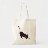 Feline Lucky Tote | Aesthetic Black Cat Bag (Voorkant)