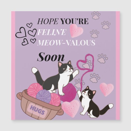 "FÉLINE MeOw-Valouse carte magnétique (Devant)