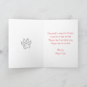 Feline Merry and Bright | Personalized Christmas Feestdagen Kaart (Binnen)