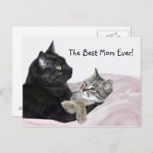 Feline Moederdag Briefkaart (Voorkant / Achterkant)