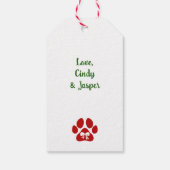 Feline Navidad Cat - Étiquettes cadeaux (Dos)