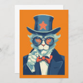 feline oom Sam wil je Kaart (Voorkant / Achterkant)