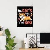 Feline Reveal: Uit de tas Poster (Thuiskantoor)