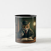 Feline Sleuth : Une mystérieuse Mug De Café (Centre)