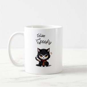 Feline Spooky Halloween mok voor kattenliefhebbers