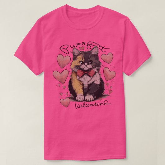 Feline Valentijnsdag TShirt (Design voorkant)