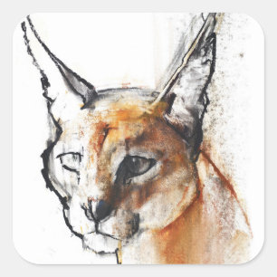 Feline Vierkante Sticker