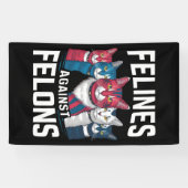 Felines tegen misdadigers spandoek (Horizontaal)