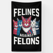 Felines tegen misdadigers spandoek (Verticaal)