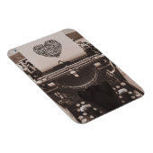 Felini Cat Typing Valentijns's Heart - Magneet (Rechterzijde)