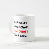 felinoloog, geweldige koffiemok (Voorkant links)