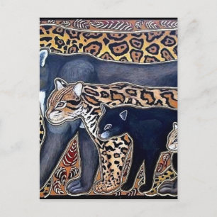 Felinos de Costa Rica - Grote katten Briefkaart