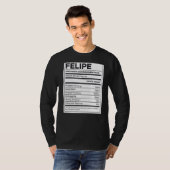 Felipe Nutrition Information Problem Solution Hard T-shirt (Voorkant volledig)