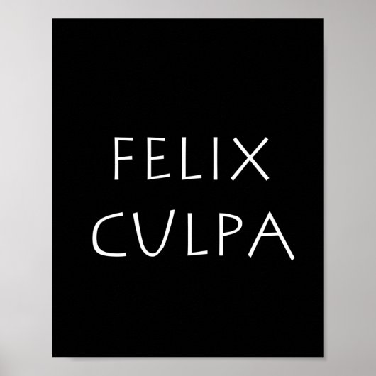 Felix culpa poster (Voorkant)