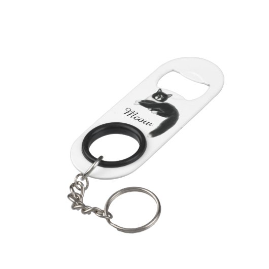 Felix de Tuxedo Cat Bottle Open Mini Flessenopener (Achterkant Gekanteld)