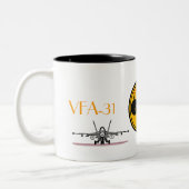 FELIX, F-18 SUPER HORNET, VFA-31 TWEEKLEURIGE KOFFIEMOK (Links)