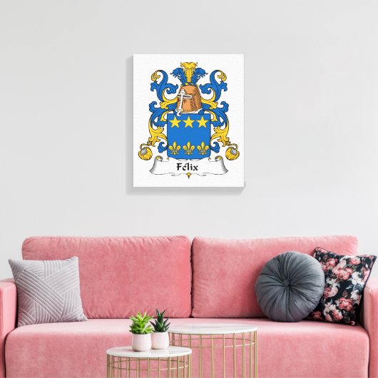 Felix Family Crest Canvas Afdruk (Insitu (Woonkamer))
