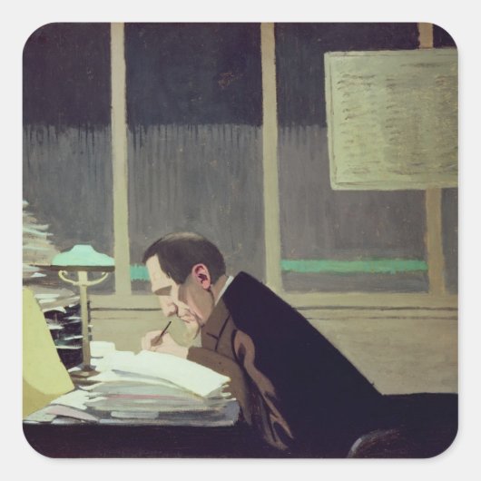 Felix Feneon, La Revue Blanche, 1896 Vierkante Sticker (Voorkant)