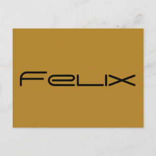 felix, karakternaam van Orphan Black, geometrisch Briefkaart