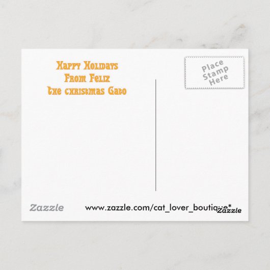 Felix Navidad Briefkaart (Achterkant)